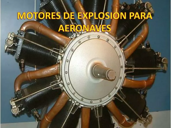 motores de explosion para aeronaves