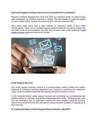 how email support customer service proves