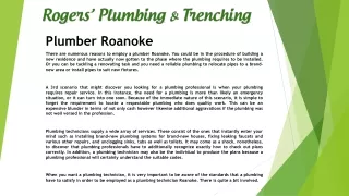 plumber roanoke