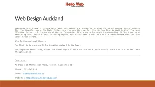 web design auckland