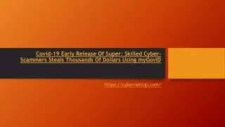 Covid-19 Early Release Of Super: Skilled Cyber-Scammers Steals Thousands Of Dollars Using myGovID