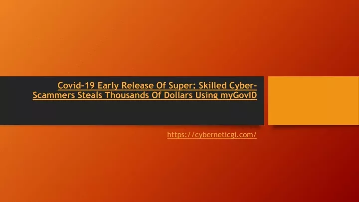 covid 19 early release of super skilled cyber scammers steals thousands of dollars using mygovid