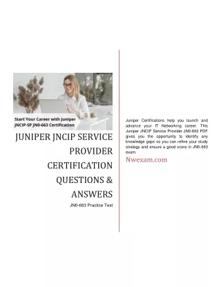 juniper certifications help you launch