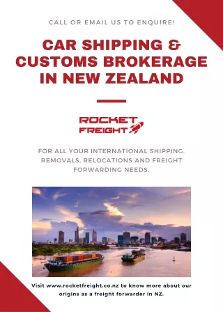 Car Shipping Services - Rocket Freight International | Marketing Flyer