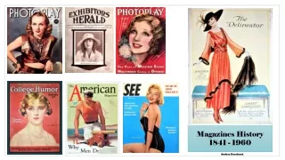 magazines history 1841 1960