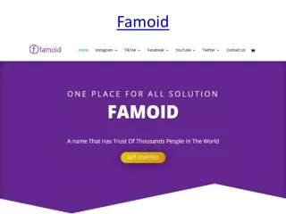 How to get services from famoid
