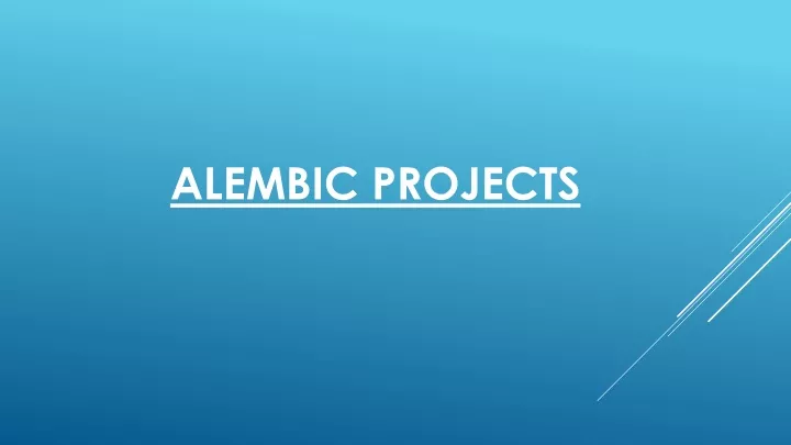 alembic projects