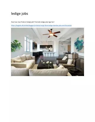 ledige jobs