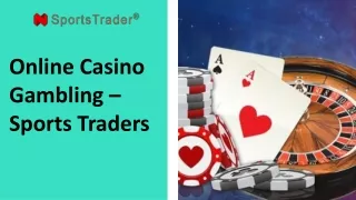 Online Casino Gambling – Sports Traders