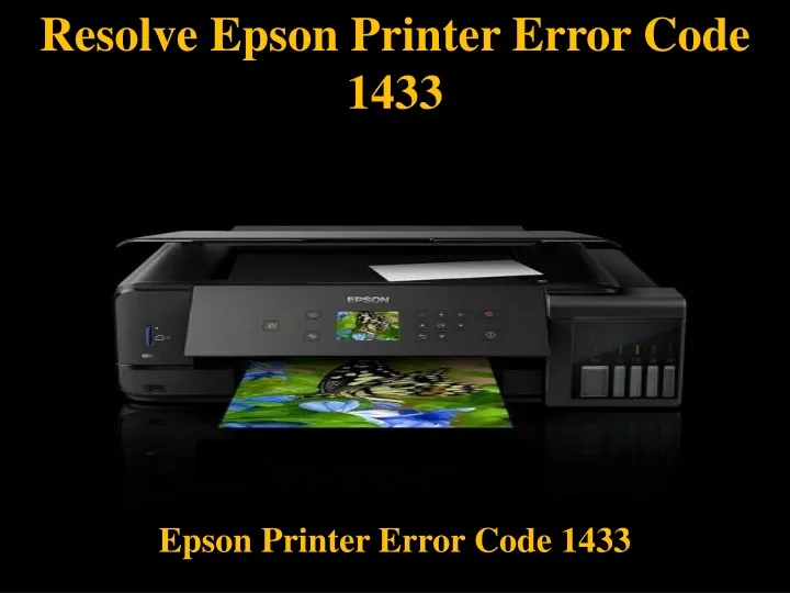 resolve epson printer error code 1433
