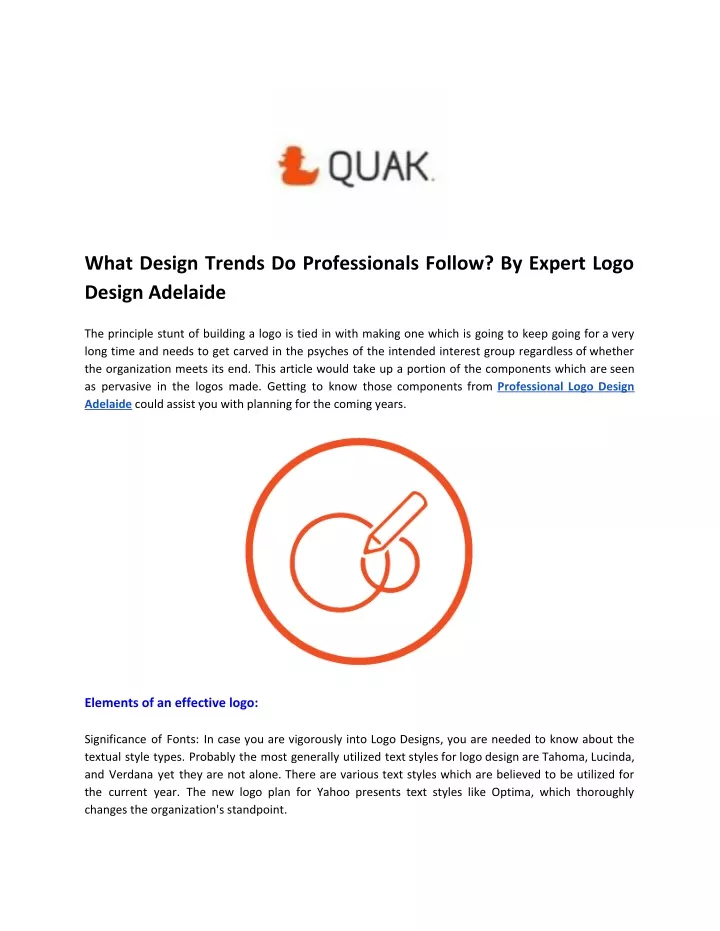 what design trends do professionals follow