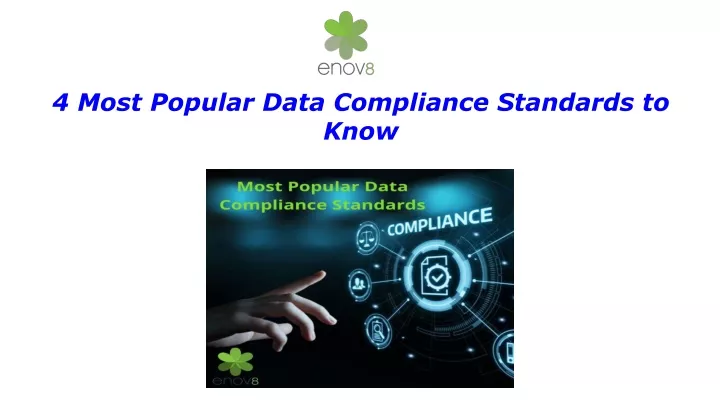 4 most popular data compliance standards to know