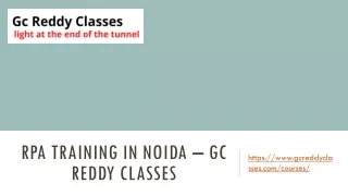 rpa training in noida gc reddy classes