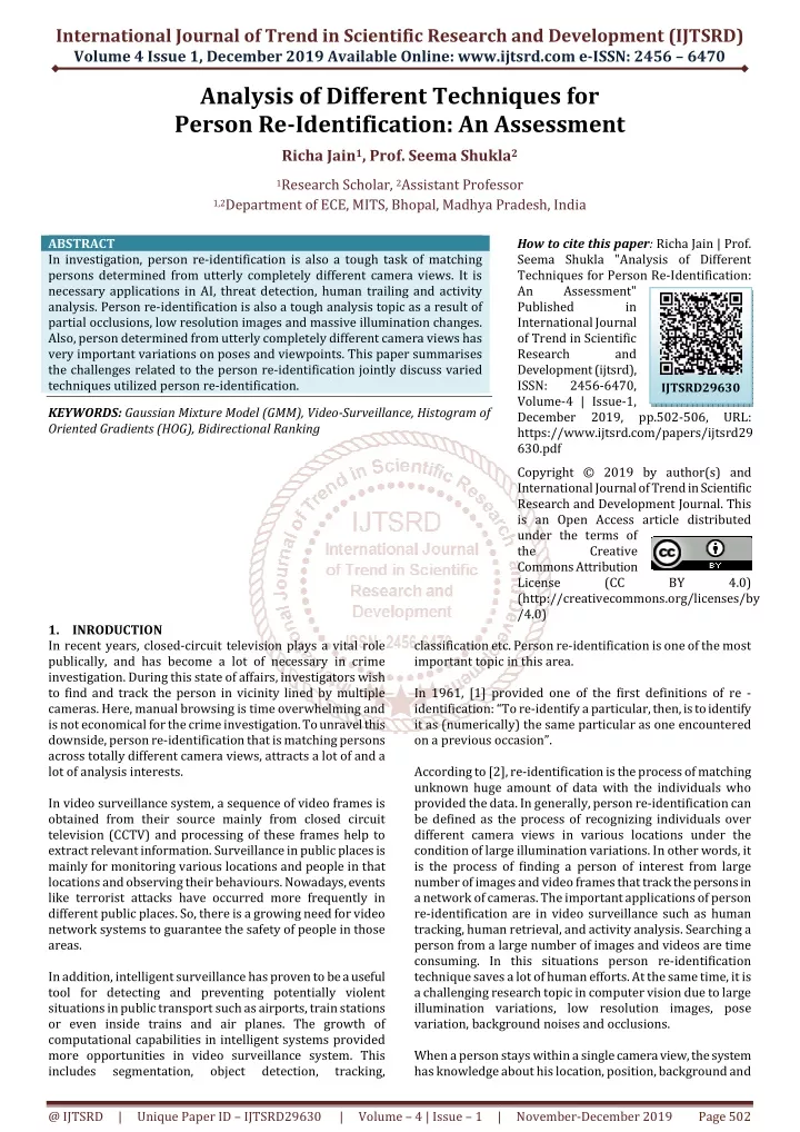 international journal of trend in scientific