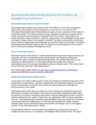 electrodeionization market size by design