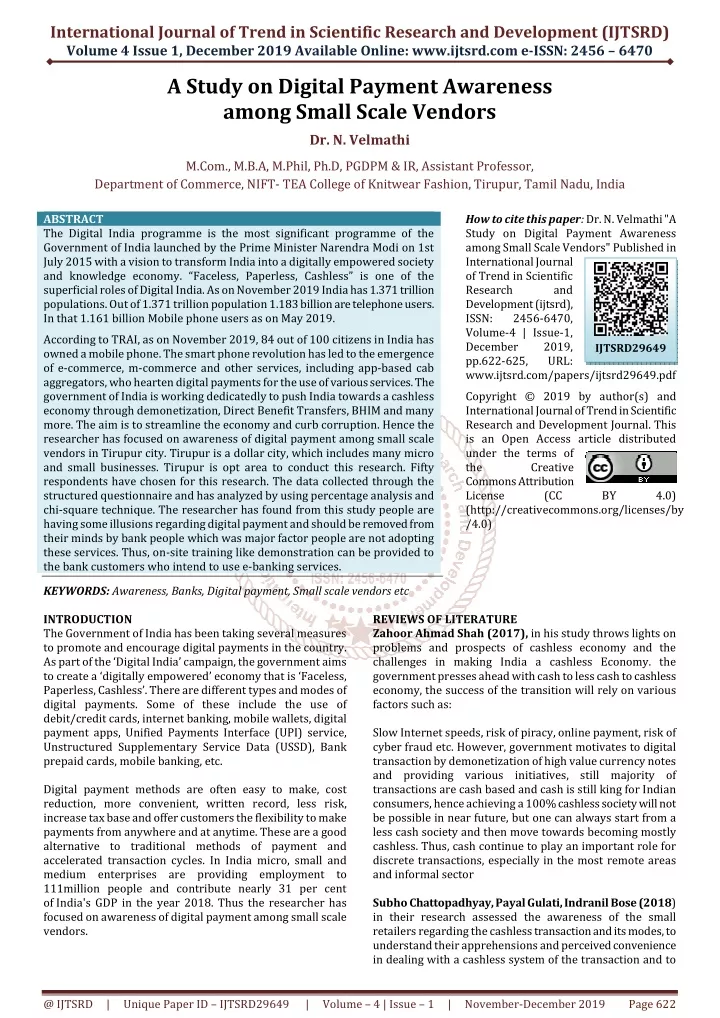 international journal of trend in scientific