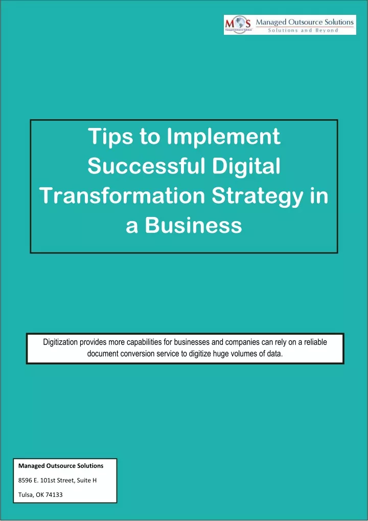 tips to implement successful digital
