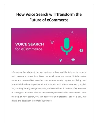 how voice search will transform the future