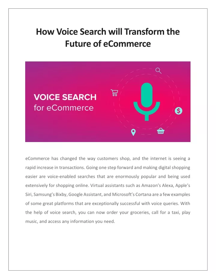 how voice search will transform the future