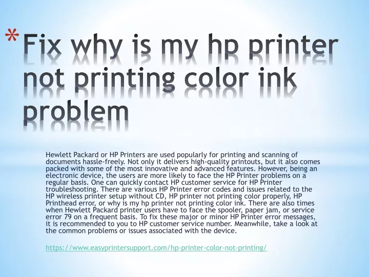 fix why is my hp printer not printing color ink problem