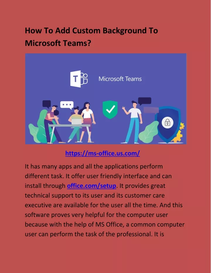 how to add custom background to microsoft teams