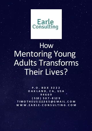 how mentoring young adults transforms their lives