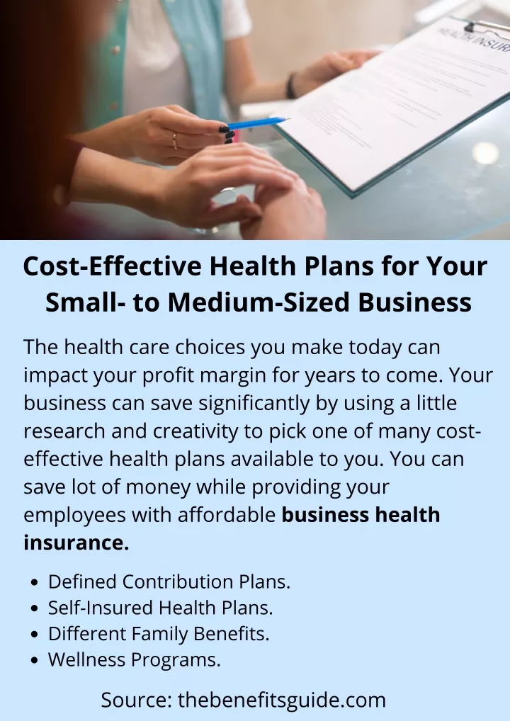 cost effective health plans for your small