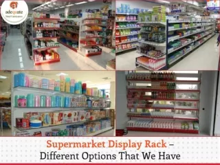 Supermarket Display Rack Manufacturers