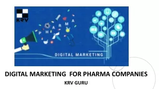 Best digital marketing agency for pharma companies in Hyderabad | KRV Guru