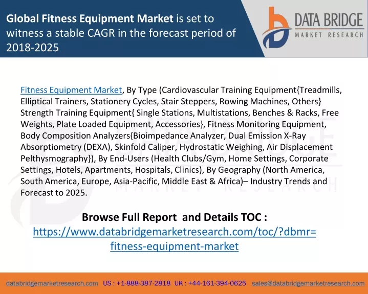 global fitness equipment market is set to witness