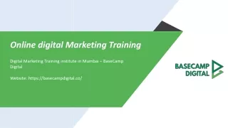 Introduction of Digital Markering and Its components  - BaseCamp Digital