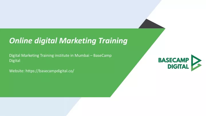online digital marketing training