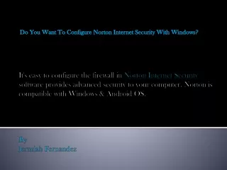 do you want to configure norton internet security with windows