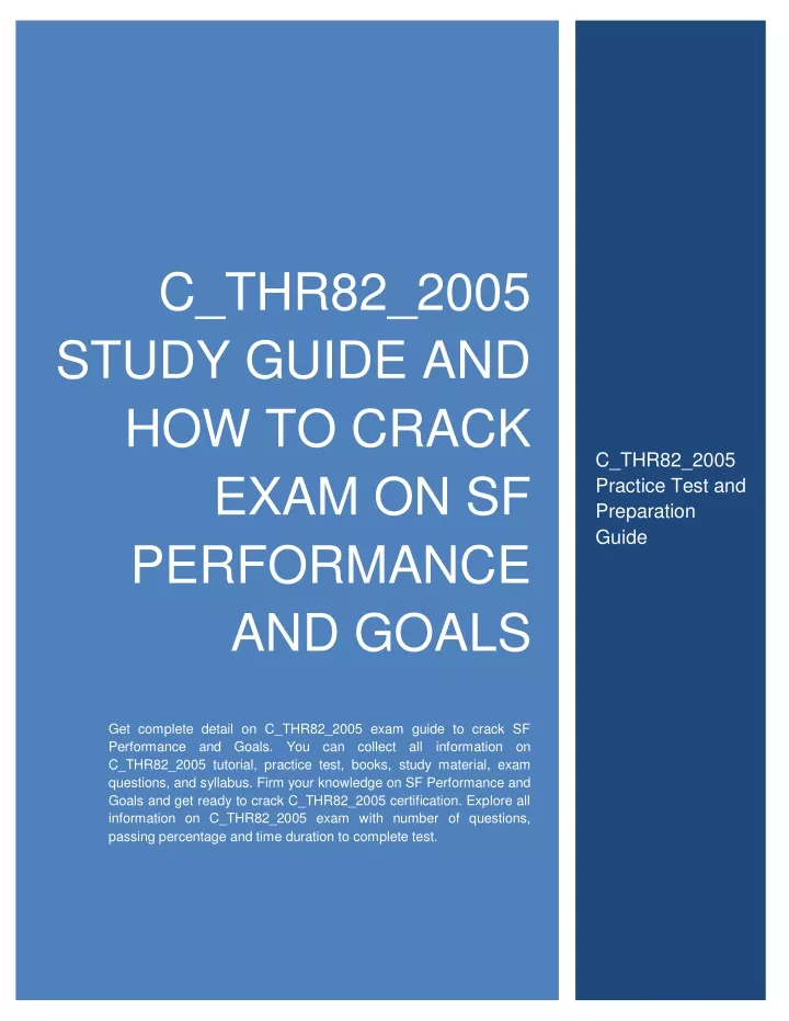 c thr82 2005 study guide and how to crack exam