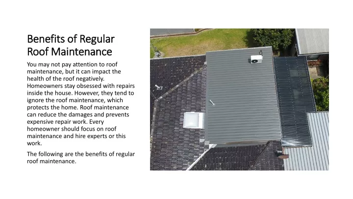 benefits of regular roof maintenance