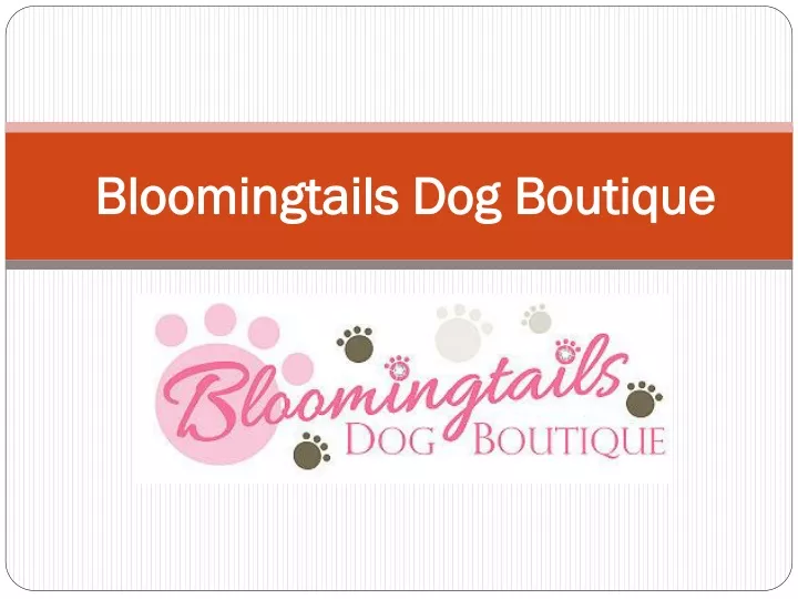 bloomingtails dog boutique