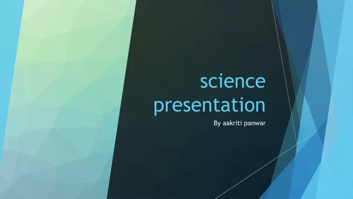 science presentation