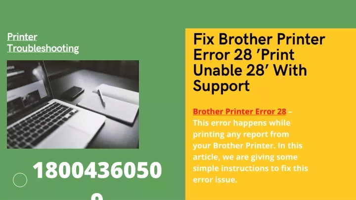 f ix brother printer error 28 print unable