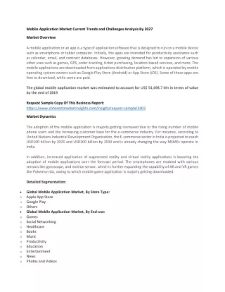 mobile application market current trends