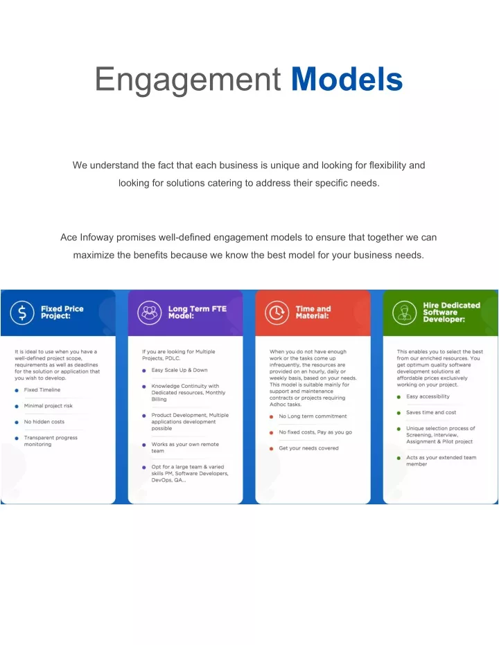 engagement models