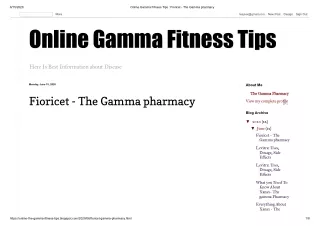 Fioricet - The Gamma pharmacy