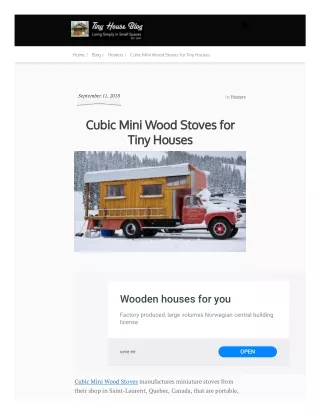 Shop Best Modern Wood Stove for Your Boat & Tiny House