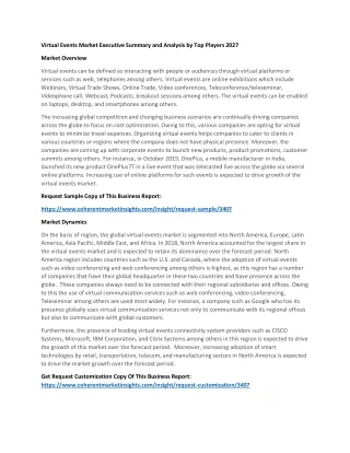 virtual events market executive summary