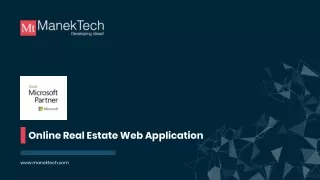 Online real estate web application