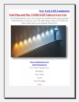 new york led luminaries