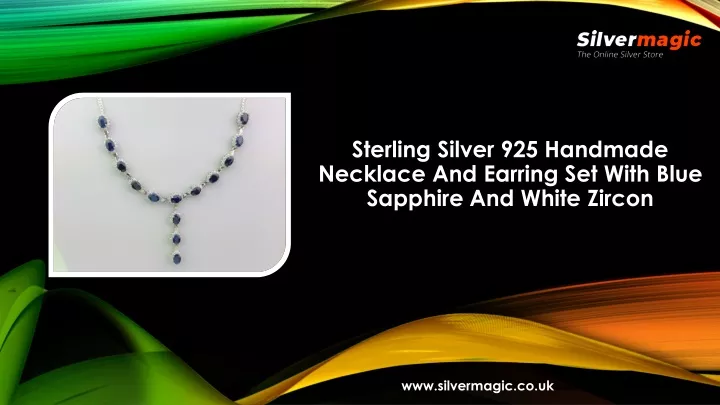 sterling silver 925 handmade necklace and earring