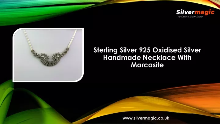 sterling silver 925 oxidised silver handmade