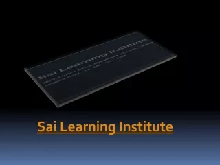 sai learning institute