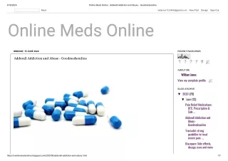 Adderall Addiction and Abuse - Good Meds Online
