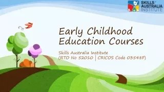 Shape Your Career With Our Child care Courses In Australia